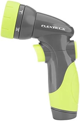 Flexzilla 6-Pattern Adjustable Garden Hose Nozzle Sprayer with Easy to Use on/off toggle & Durable Design