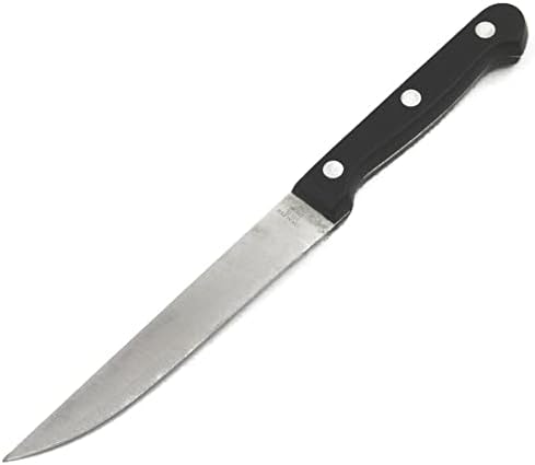 Chef Craft Select Utility Knife 5 inch blade 8.5 inches in length, Stainless Steel/Black