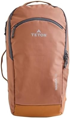 Teton 30L Nanda Travel Backpack, Carry-on Flight Approved Bag, Concealed Laptop Pocket, Hydration Sleeve, Travel Friendly for Women and Men, High-Class for Business or College, Terra