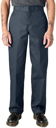 Dickies Men’s Original 874 Work Pants – Durable Straight Leg Uniform Trousers for Men, Ideal for Industrial or Office Use, Navy, 29W x 30L