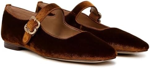 Sam Edelman Women's Michaela Mary Jane Flat Spiced Camel 7.5 Medium