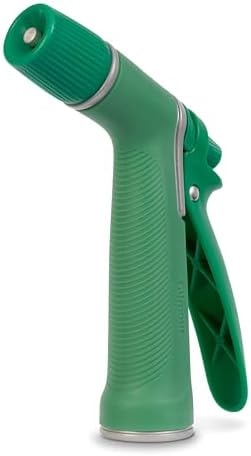 Gilmour Medium Duty Garden Hose Nozzle with Adjustable Spray Pattern, Water Hose Nozzle for Watering Garden or Lawn, Green