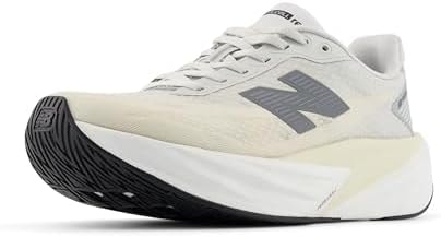New Balance Women's FuelCell Rebel V5 Running Shoe, Linen/Grey Matter/White, 5 W