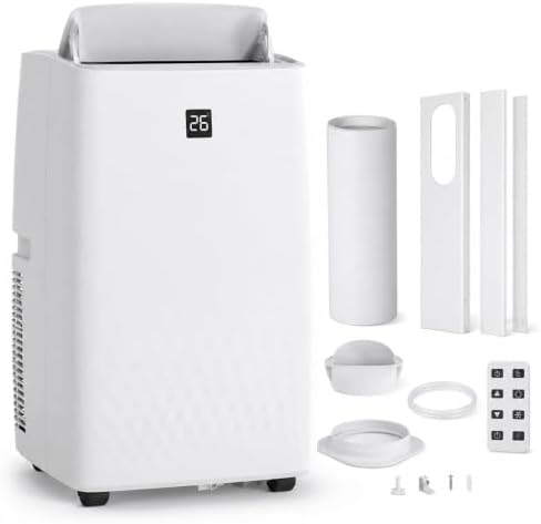 IDEALHOUSE 14,000 BTU Portable Air Conditioners, White