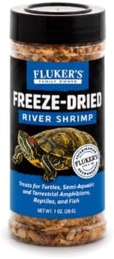 Fluker's Freeze Dried River Shrimp, Nutrient-Packed, Ideal for Lizards, Reptiles, Birds, Fish, Hedgehogs, 1 Oz