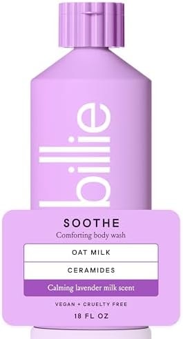 Billie Soothe Womens Body Wash, Comforting, Lavender Milk Scent, 18 Fl Oz