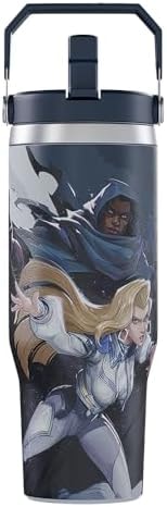 Marvel Rivals Cloak and Dagger Tumbler with Lid, 30 Oz, Stainless Steel