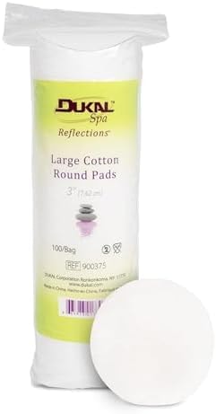Dukal Spa Large Cotton Rounds, 3" (Case of 5000)