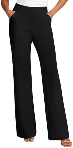 SEMARO Womens Wide Leg Dress Pants Stretchy Business Casual Work Slacks