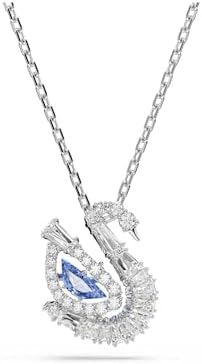 Swarovski Swan pendant, Mixed cuts, Swan, Blue