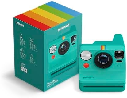 Polaroid Now 3rd Generation I-Type Instant Film Camera - Teal - Camera Only No Film (9198)