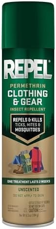 Repel Permethrin Clothing & Gear Mosquito & Insect Repellent, 6.5 Oz