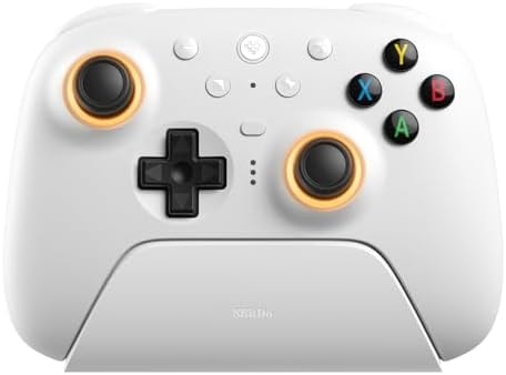8Bitdo Ultimate 2 Wireless Gaming Controller with Charging Dock - White