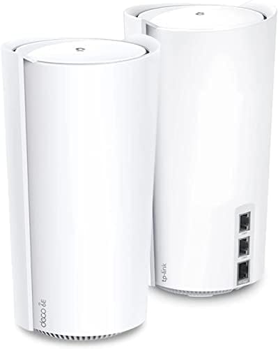 TP-Link Deco XE200 AXE11000 Tri-Band WiFi 6E Mesh Network System, 2-Pack