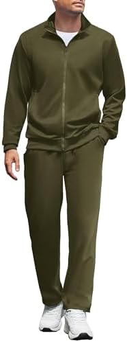 COOFANDY Men's Tracksuits Casual Sweatsuit 2 Piece Full Zip Athletic Jogging Suit Sets Sport Sweat Suit