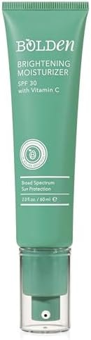 Bolden Brightening Face Moisturizer with SPF 30 & Vitamin C - Broad Spectrum UVA/UVB Hydrating Moisturizer Face Cream for Women - Applies Clear without Chalky Residue & Fade Dark Spots - 2.0FL Oz