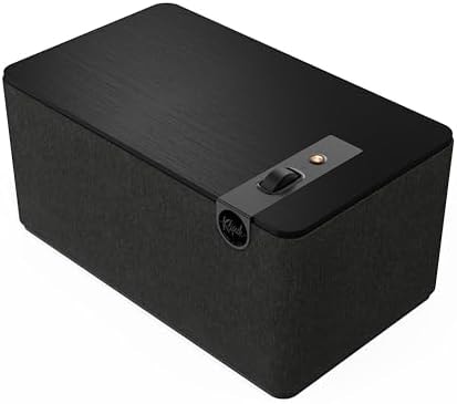 Klipsch The Three Plus Premium Bluetooth Speaker System, Turntable Ready with Phono/RCA Inputs, Bluetooth 5.3 with Up to 40 ft. of Distance, Matte Black