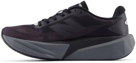 New Balance Women's FuelCell Rebel V5 Running Shoe, Black/Castlerock/Black Cement, 5.5 W