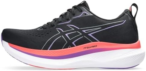 ASICS Men's GLIDERIDE MAX Running Shoe, 10, Black/Flash RED