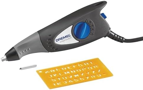 Dremel 120-Volt Engraver Rotary Tool with Stencils - Crafting Machine Perfect for DIY Personalizing and Engraving Leather, Metal, Glass, and Wood , Black, 290-02