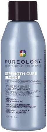 Pureology Strength Cure Blonde Purple Shampoo for Blonde & Lightened Color-Treated Hair, 1.7 Fl Oz