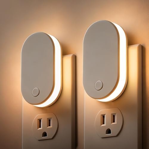 L LOHAS LED Night Lights Plug Into Wall, Night Light, Dusk to Dawn Sensor