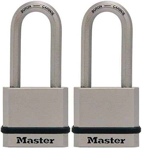 Master Lock M530XTLH Magnum Solid Steel Keyed Alike Padlocks, 1-Pack, 2-Count