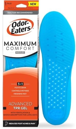 Odor-Eaters Max Comfort Gel Insoles, 1 Pair