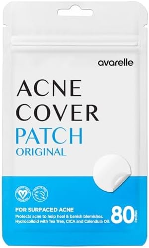 AVARELLE Original Hydrocolloid Acne Cover Patches Zit Stickers 80 Count