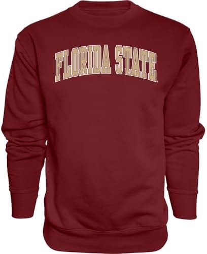Florida State Seminoles Arching Team Color Crewneck Sweatshirt, Large