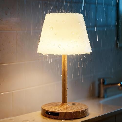 SAIWEYA Outdoor Waterproof Shower Lamp, 5200mAh Rechargeable Bathroom Lamp
