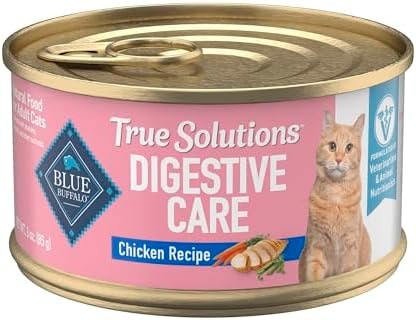 Blue Buffalo True Solutions Digestive Care Chicken Cat Food, 3 oz, 24 ct