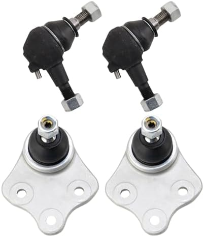 TRQ Ball Joint Set Front Upper and Lower Driver and Passenger Side 4 Pieces