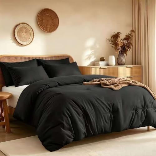 Queen Comforter Set Prewashed Lightweight Quilted Bedding for All Season