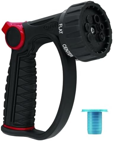 Orbit 58993 7-Pattern Watering Nozzle with Thumb Control, Black