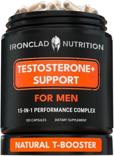 Advanced Testosterone Supplement for Men - 15-in-1 Natural Complex
