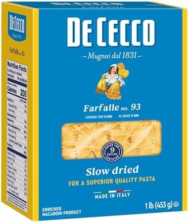 De Cecco Farfalle No. 93 Pasta, 16 Oz