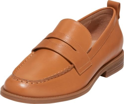 Cole Haan Women's Stassi Penny Loafer, Pecan Leather, 7.5-B US
