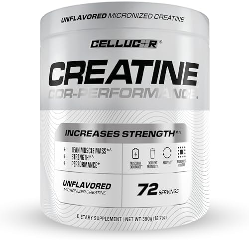 Cellucor Cor-Performance Creatine Monohydrate for Strength and Muscle Growth, 72 Servings
