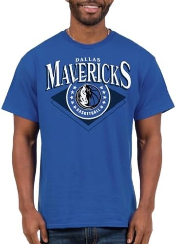 Junk Food NBA - Dallas Mavericks Court Classic Adult SS T-Shirt Royal Blue