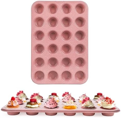 Spmarkt 2-Pack Healthy Baking Cupcake Pan| Non Stick 12-Cup Muffin Pan | Durable & Easy Clean Muffin Tin | Perfect for Cupcakes, Muffins (Beige)