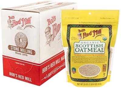 Bob's Red Mill Organic Scottish Oatmeal, 20oz (4 Pack)