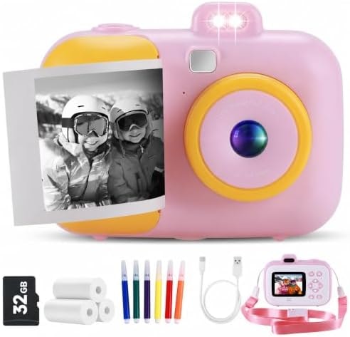 KidsCameraInstantPrint,DualLensSelfieCamerawith1080PVideo