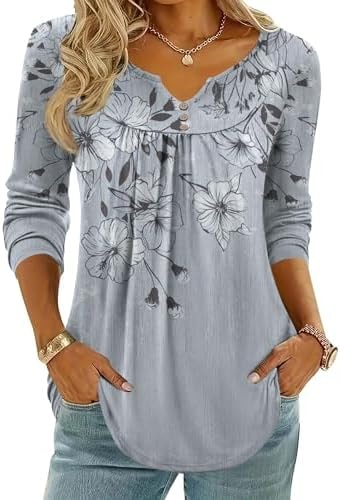 Zeagoo Basic Plus Size Winter Clothes Red Long Sleeve Shirt Women Tops for Women Business Casual Long Shirts Print Summer Top Button Tshirts