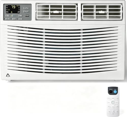 10000 BTU Window Air Conditioner with WiFi, Up to 450 Sqf for Small Rooms with Cooling, Remote & 4 Fan Speed, Quiet Operation, Perfect for Small Bedroom or Living Room, White