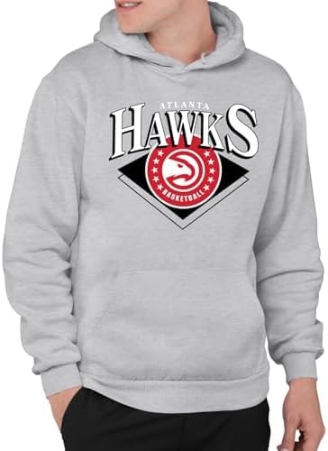 Junk Food NBA - Atlanta Hawks Court Classic Adult Hoodie Athletic Heather