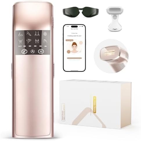 IPL Laser Hair Removal, 25J Triple-Pulse, 12cm² Sapphire, 37°F Ice-Cooling