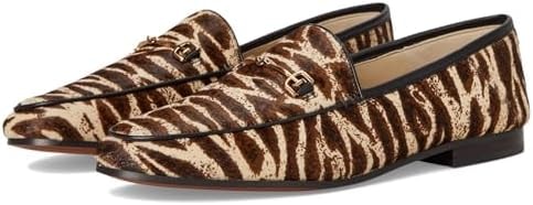 Sam Edelman Women's Loraine Loafer Flat Black/White Zebra Brahma 8 Medium