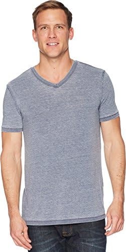Lucky Brand Venice Burnout V-Neck Tee American Navy LG