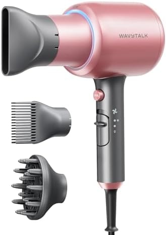 Wavytalk Blown Away Ionic Hair Dryer with Diffuser for Curly Hair